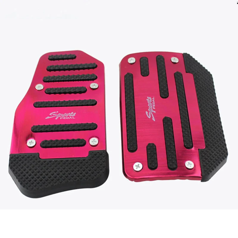Universal Aluminum Manual Automatic Transmission Non-Slip Design Car Pedal Cover Set Kit Gas Brake Pedal car accessories,car pedals,pedal cover,stainless steel pedal cover,racing pedals