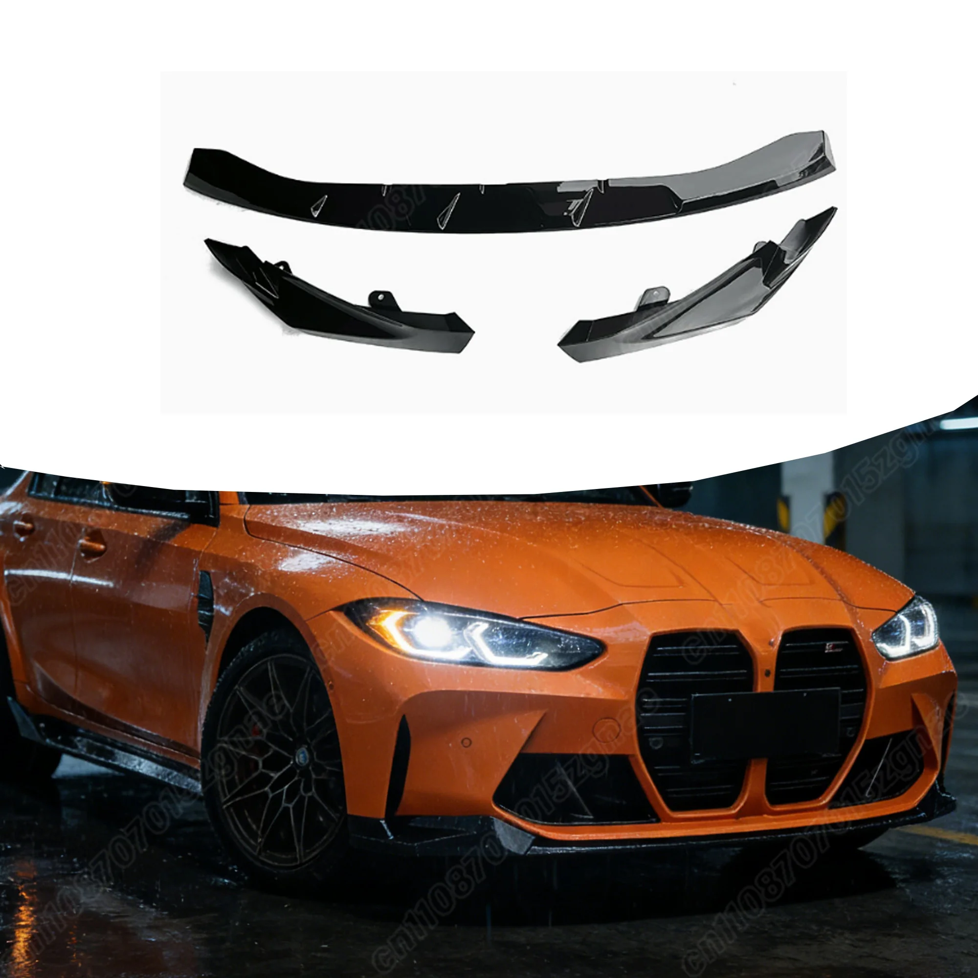 BMW G80 M3 G82 M4 2020 2021 2022 2023 2024 2025 자동차용 3피스 프론트 범퍼 립 카 프론트 에이프런 바디 개조 키트