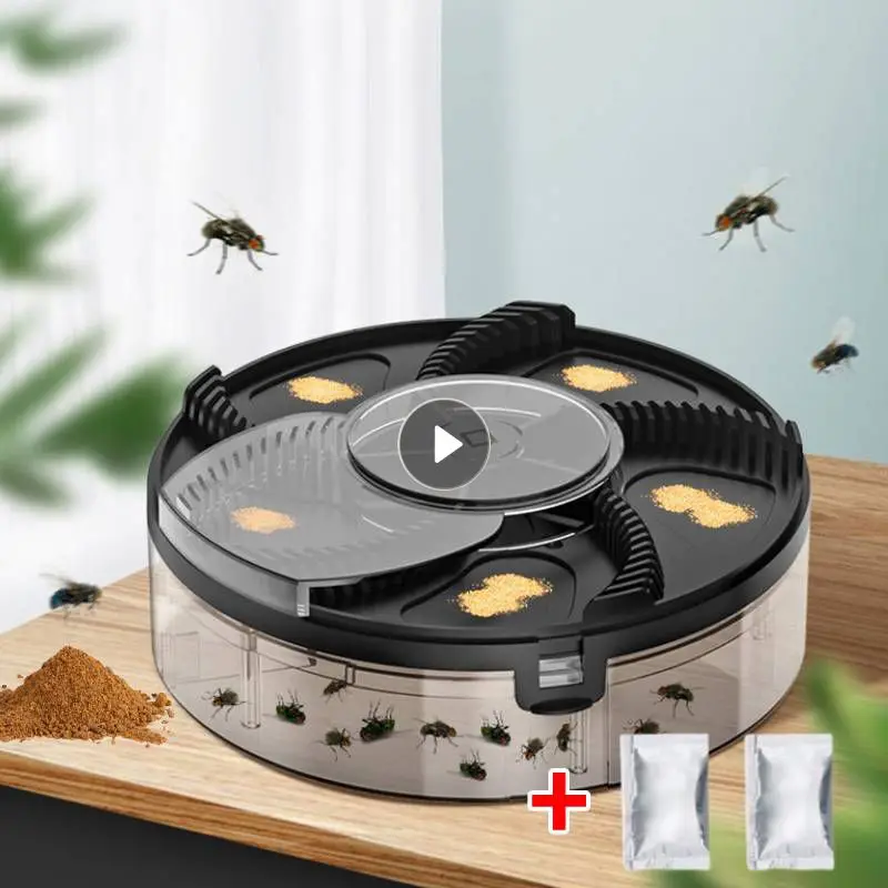 

Upgraded USB Flycatcher With Baits Electric Fly Trap USB Insect Pest Catching Safety Insect Pest Flytrap For Kitchen Home Garden