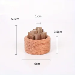 Compact Beech & Walnut Aromatherapy Essential Oil Diffuser Decor (Pear blossom wood)