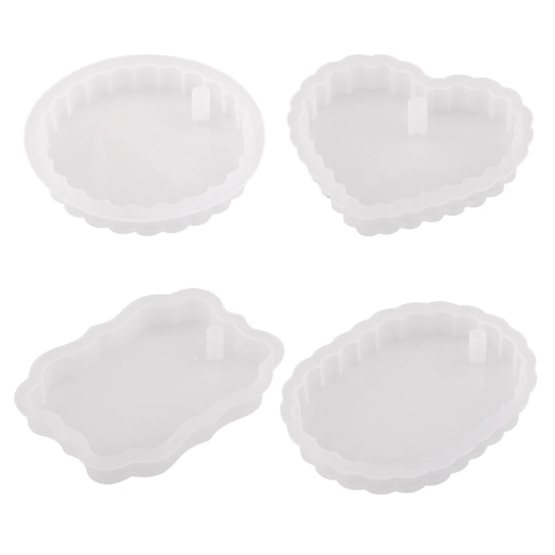

Heart Oval Round Plaster Listing Mold Used for Resin Casting Jewelry Making