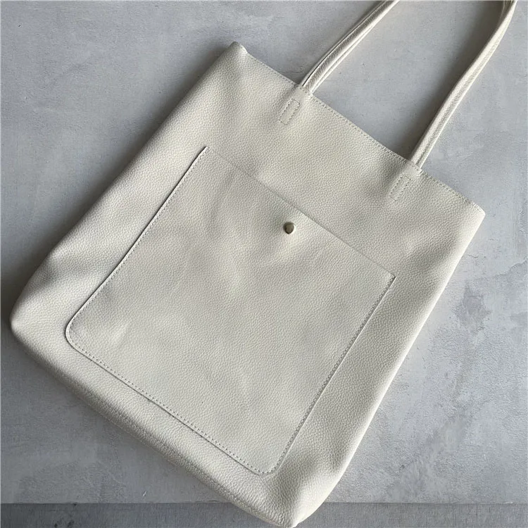Women's Leather Tote Bag Large Capacity Genuine Cowhide Shoulder_voghion.com