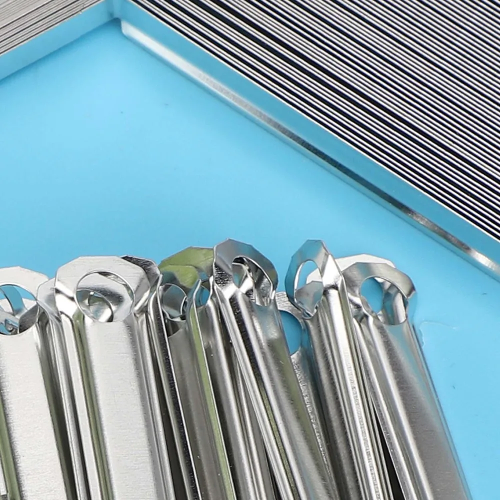 50세트 2홀 종이 바인더 철제 350매 용지 용량 바인딩 클램프 80mm 홀 피치 내구성 있는 2홀 바인더 클립