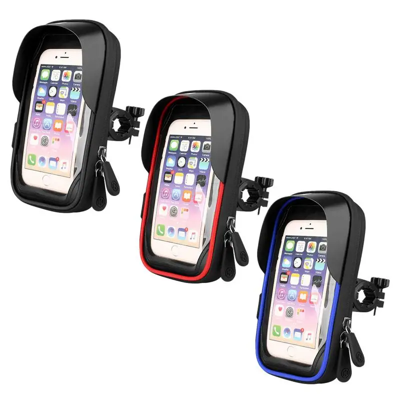 

Waterproof Rainproof Bicycle Phone Holder Stand 360 Degree Rotatable Motorcycle phone Holder Shockproof Bracket bike GPS Clip