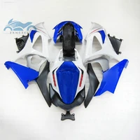 Kit de carenagem para motos suzuki gsxr1000, atualização, 2007, 2008, k7, conjunto de carenagem, cor azul e branco 1