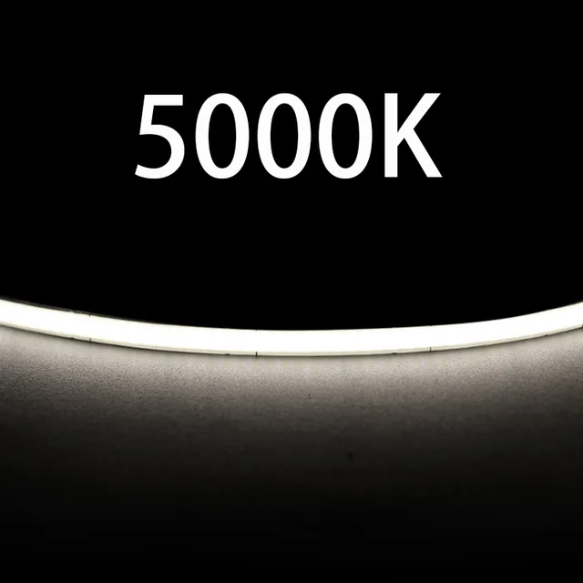 Super Thin 4MM COB LED Strip 480LEDs/m Soft Flexible12V 24V Light Bar Warm Cold White for Decor Lighting 2700K 3000K 4000K 6500K 5000K