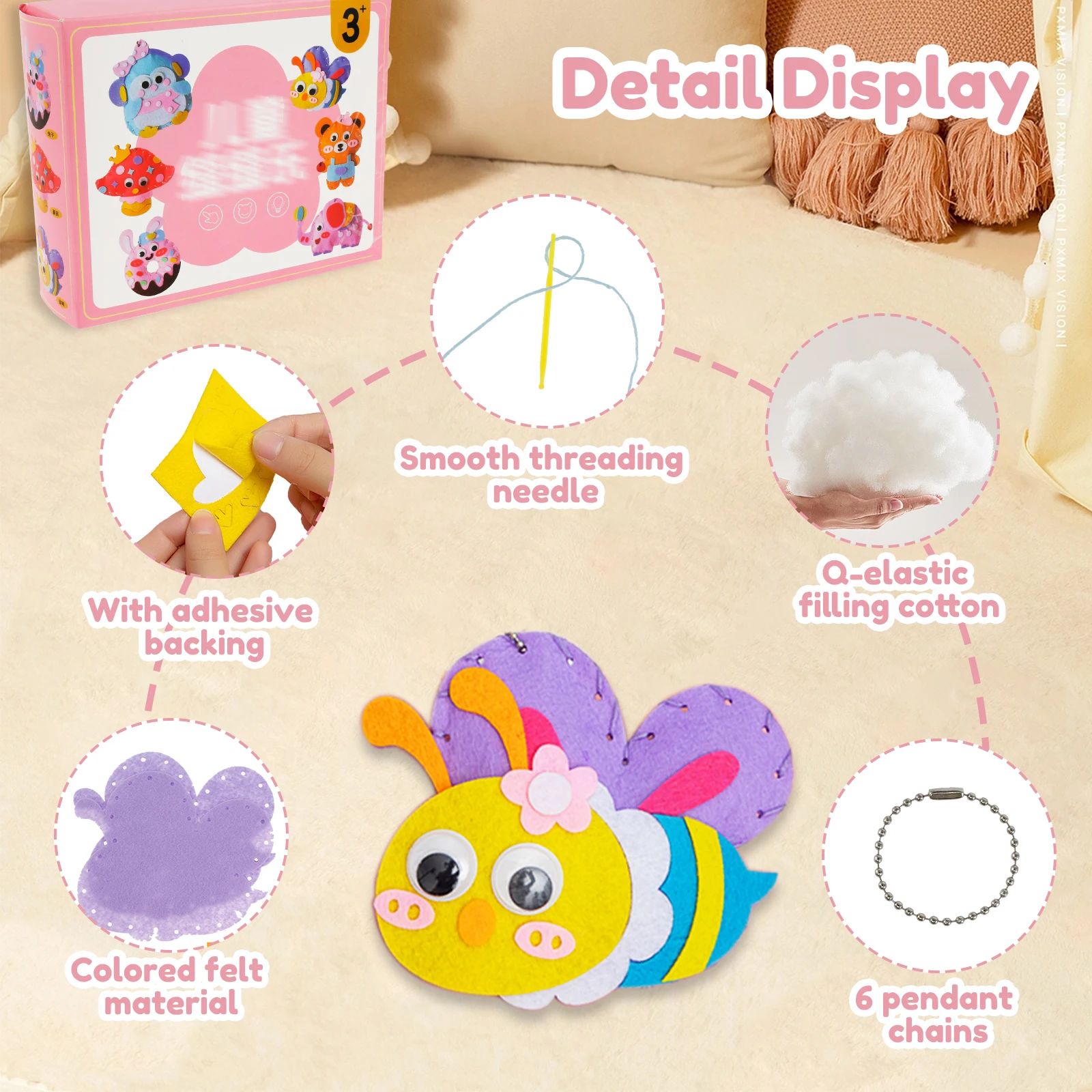 Sewing Craft Kit for Kids DIY Doll Toys Beginners