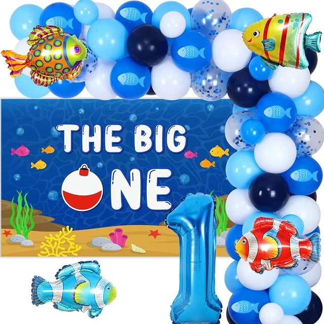 Fishing 1st Birthday Decorations For Boys Ofishally One Birthday