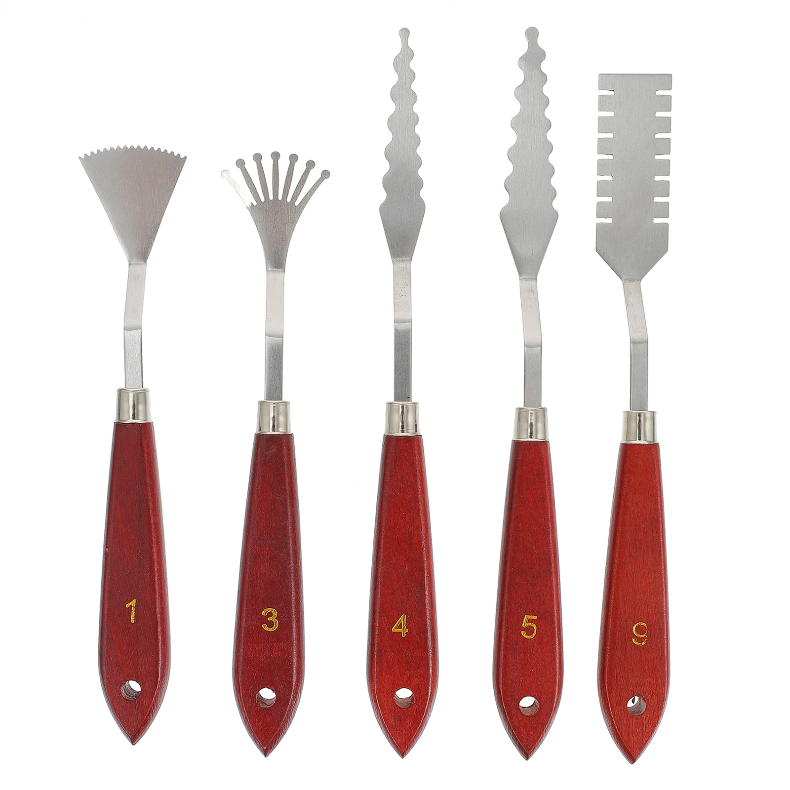 

5 PCS Painting Knife Supplies Accessories Oil Spatulas Scrape Drawing Tool Durable