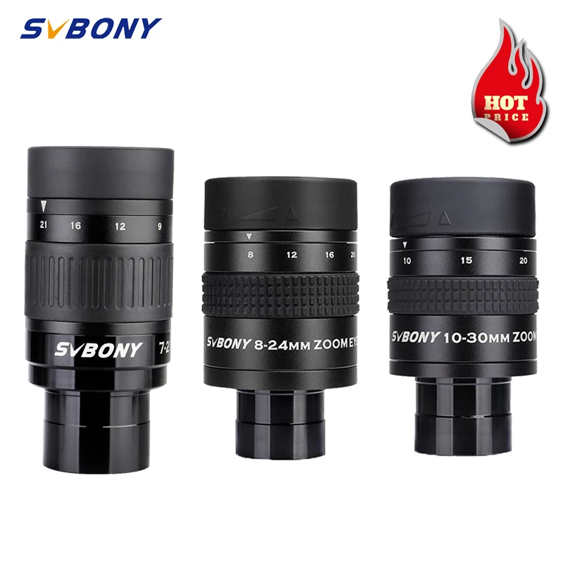 SVBONY 1.25" Zoom Telescope Eyepiece 721mm/824mm/1030mm FMC Zoom