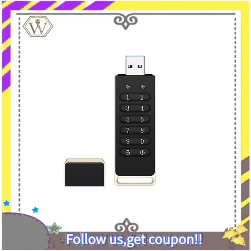 New Secure USB Drive, Encrypted USB Flash Drive Hardware Password ...