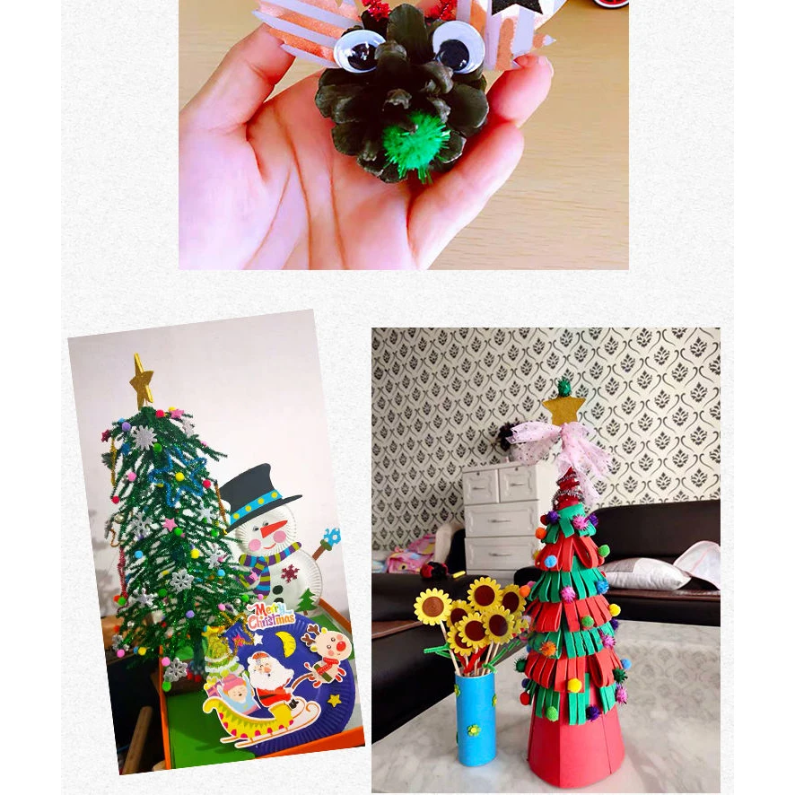 Boule De Pompon à Paillettes 10/15/20/25/30mm, Grands Pompons De Couleurs Mélangées, Artisanat Pour L'artisanat Créatif, Arbre De Noël, Bricolage, 100 Pièces, Vente En Gros