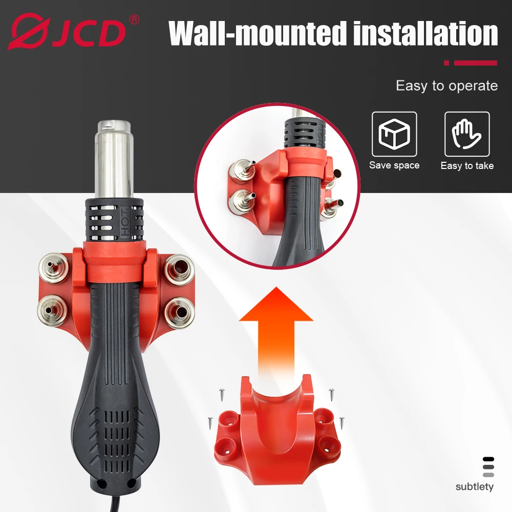 JCD 8858A Hot Air Gun 750W BGA Digital Display Temperature Adjustable Hair Dryer Soldering Heat Gun For SMD SMT Welding Repair 4