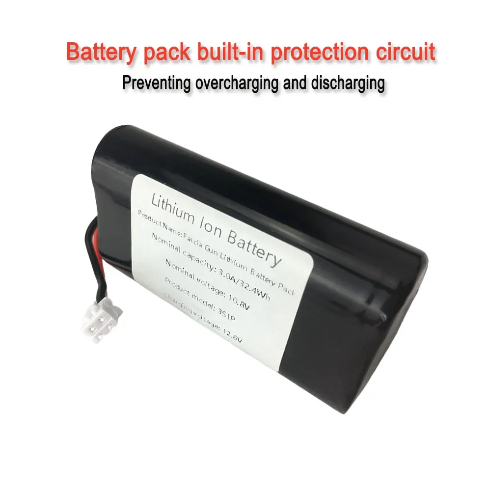 10.8V 3000mAh Rechargeable Lithium Battery Pack for Fascia Guns Massager Special Tool Batteries power tool battery,rechargeable battery