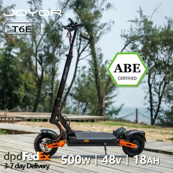 Joyor T6E Monopattino elettrico pieghevole per adulti, Batteria da 48V 18Ah, Autonomia 70 km, Pneumatici Da 10 Pollic
