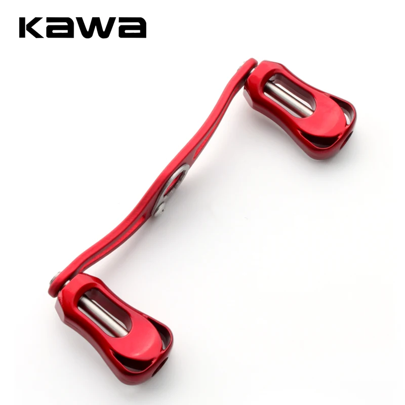 kawa Fishing Reel Handle Aluminum Alloy Rocker With Carbon Knob Double Handles Hole 8x5/7x4mm For D/S/A Reel Accessory