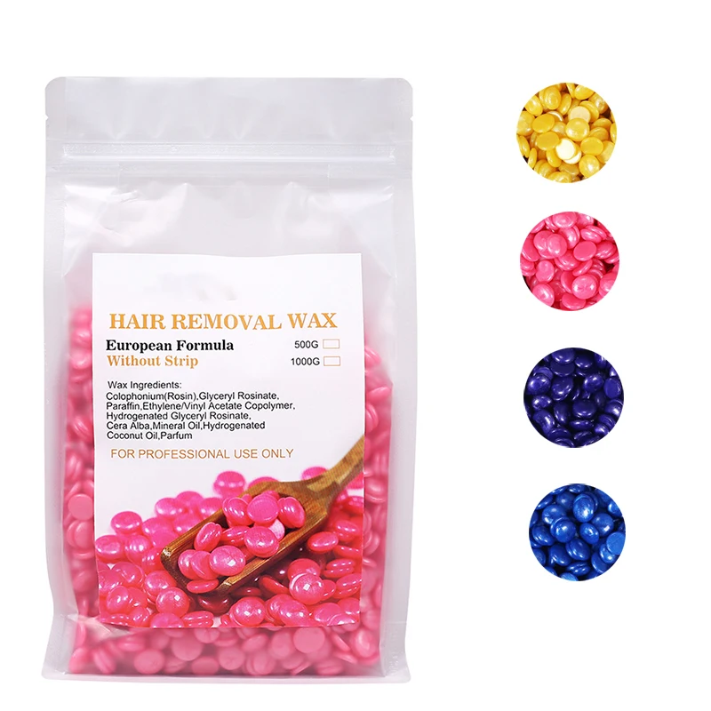 Natural Hard Wax Beans Hair Removal Smooth Facial And Body Hair