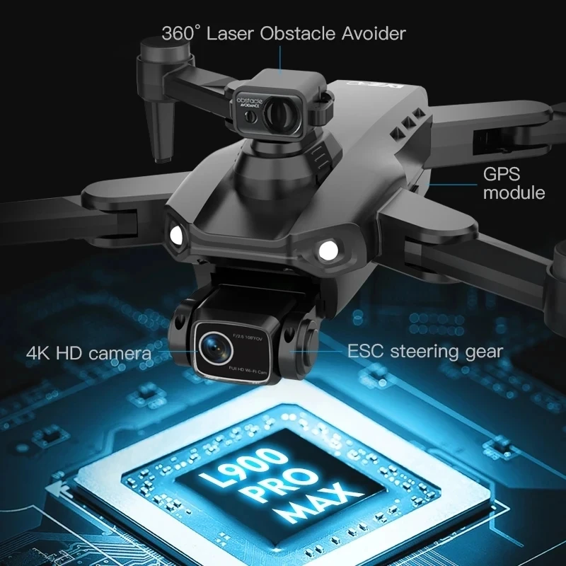 L900 Pro MAX GPS , 4K  HD  ī޶, 5G , 360  ֹ ȸ, 귯ø ̽ , RC  峭