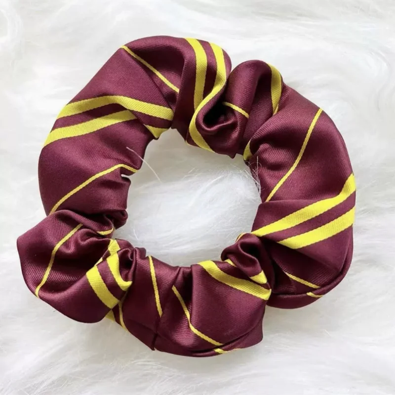 Twill-Kopfbedeckung, Zauberer, magisches Stirnband, Schule, Slytherin, gestreift, Kopfbedeckung, Cosplay, Haarseil, Zubehör, Scrunchie-Requisiten, Halloween – Detail 8