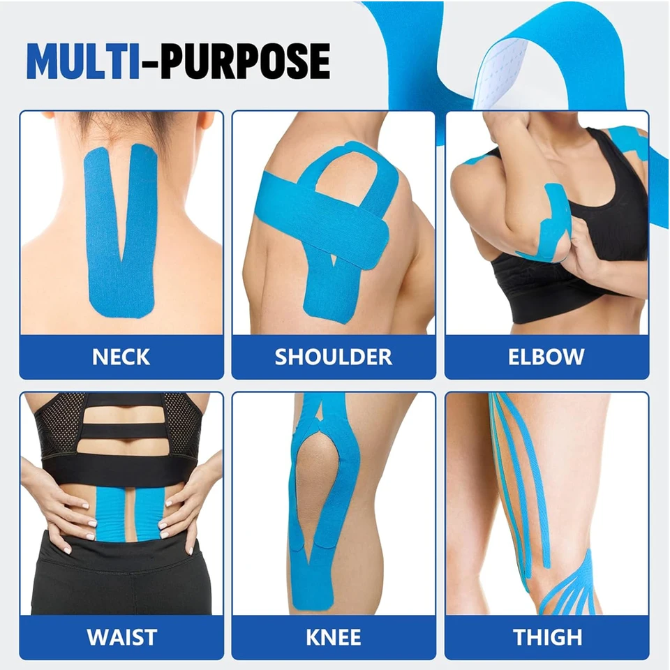 Nastri Per Kinesiologia Al Ginocchio, Nastri Pretagliati Per Il Ginocchio Nastri Sportivi Adesivi Traspiranti Impermeabili Caviglia Palestra Fitness~p220490136