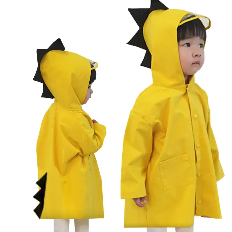 Raincoat Poncho Cute Dinosaur Polyester Baby Raincoat Outdoor Waterproof Rain Coat