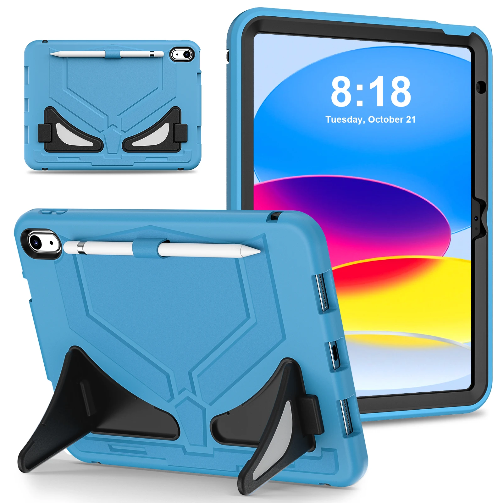 

For iPad Pro 11 Case 2018 2020 2021 2022 EVA Kids Shockproof Tablet Case Cover for ipad pro 11 10th Children With Holder Fundas