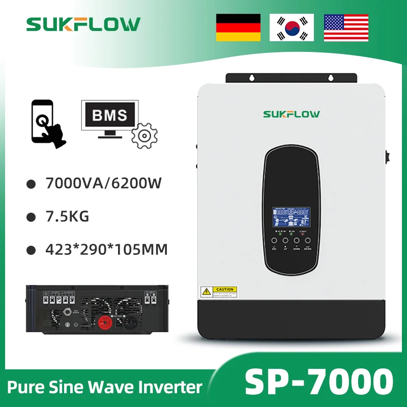 

Sukflow SP-7000 50Hz/60Hz fully automatic solar inverter makes DC into AC magic equipment