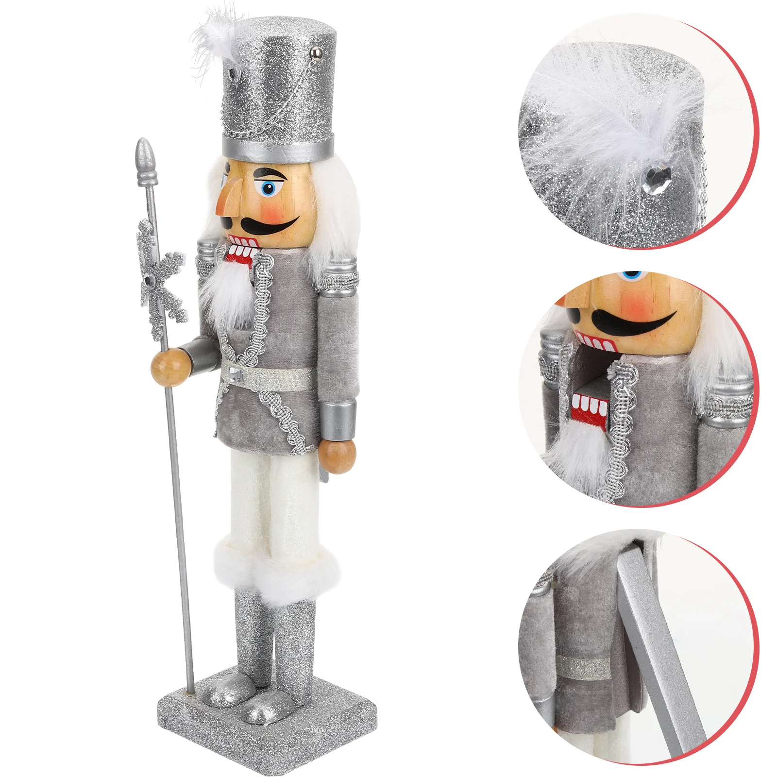 

Wooden Nutcracker Figurine Xmas Wood Nutcracker Christmas Nutcracker Decor Party Gift