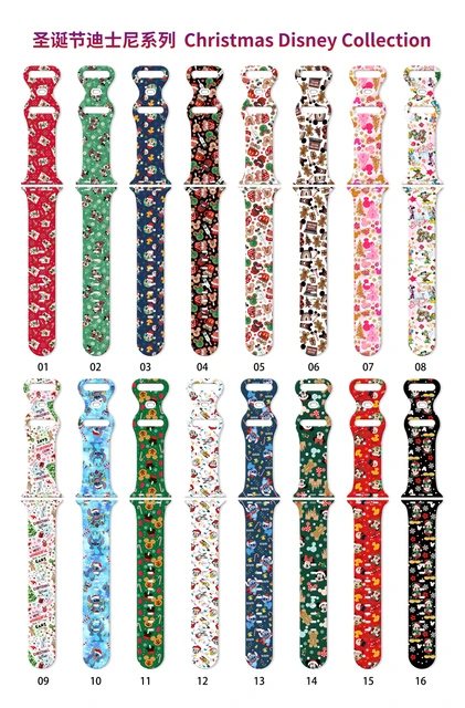 Disney Christmas Apple Watch Band Disney Christmas Print Strap