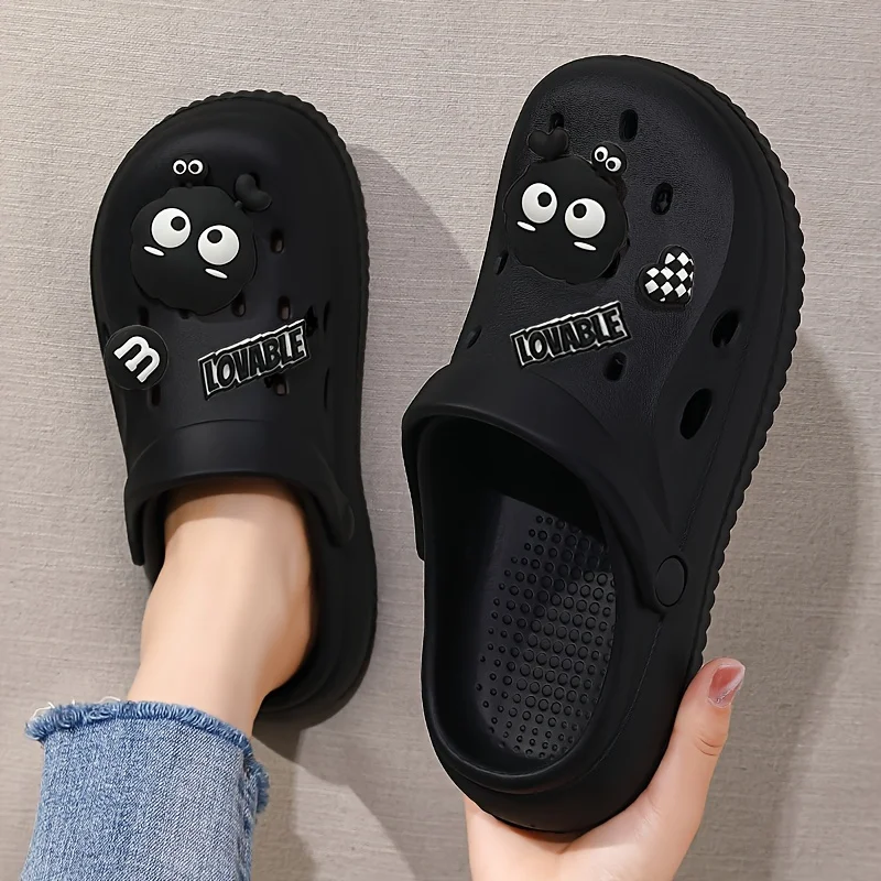 Summer 3D Cartoon Letters Dogs Design Women Slippers Fashion Garden Clogs Men Girls Home Bath Beach Slides Shoes garden shoes