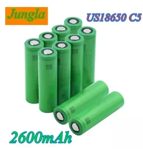 10 Pezzi 3.7 V Volt Ricaricabile Us18650 Vtc5 2600Mah Vtc5 18650 Sostituzione Batteria 3.7 V 2600Mah 18650 Batterie