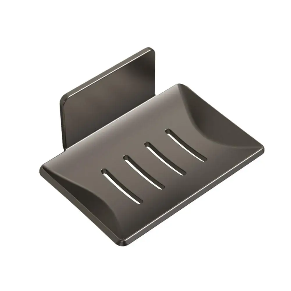 Soap Holder Aluminum Alloy Bathroom Soap Dish Drain Water Wall Mounted Box