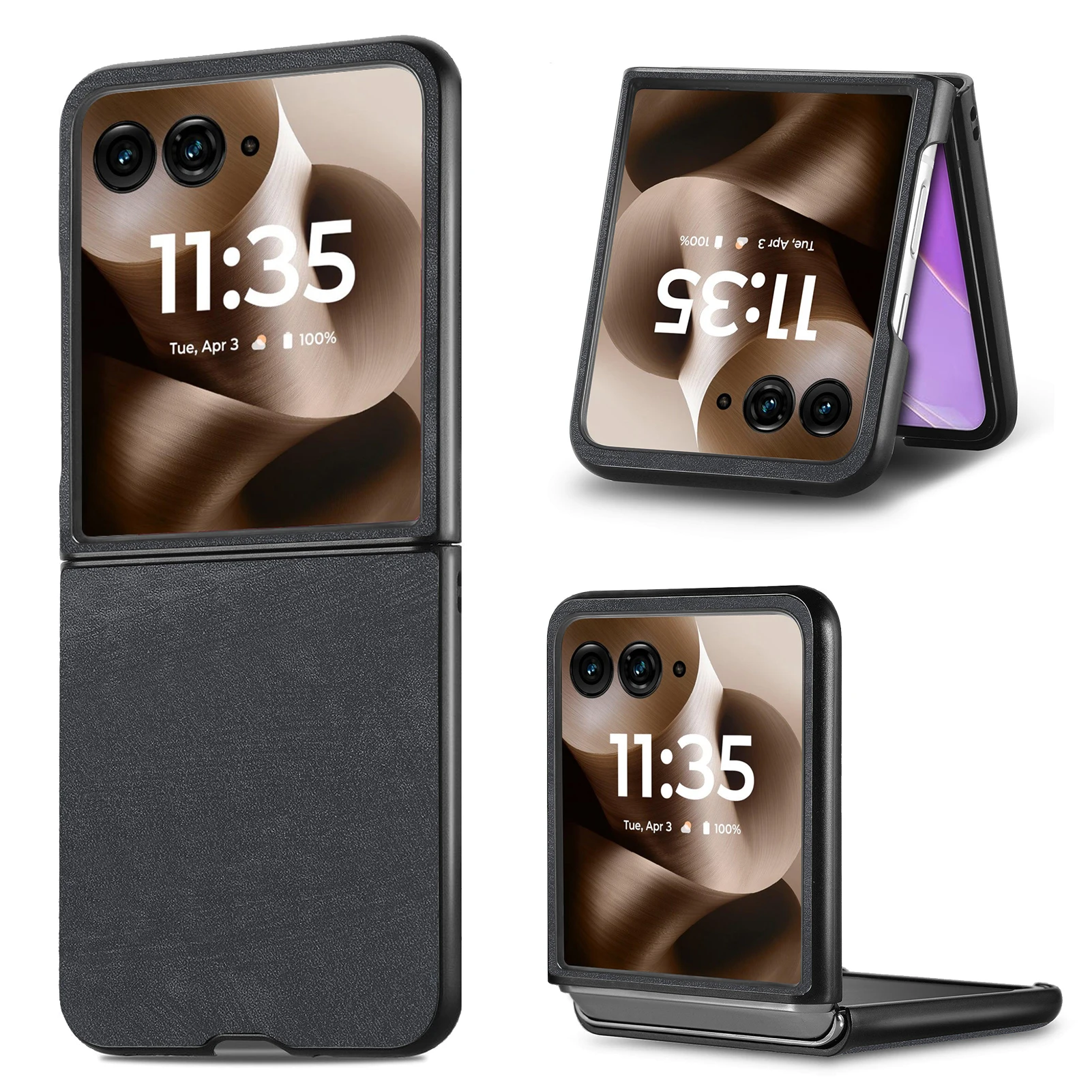 Elegant Anti-Dust Slim Leather Phone Case Coque