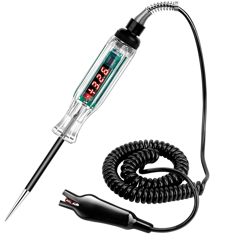 3 72V Digital Automotive LED Circuit Tester, DC Voltage Test Light With