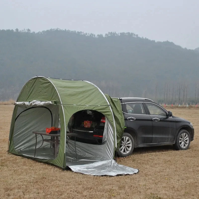 PortableWaterproofCarRearTentBicycleExtensionTentOutdoor