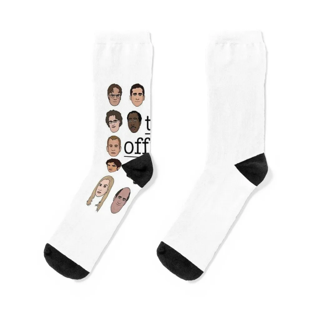 

The Office Characters Socks Rugby gym Male Socks Women's