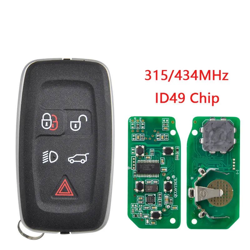 

2pcs Car Remote Key For Land Rover LR2 LR4 Range Rover Evoque Sport KOBJTF10A 315 434 MHZ ID49 Keyless Go Smart Control