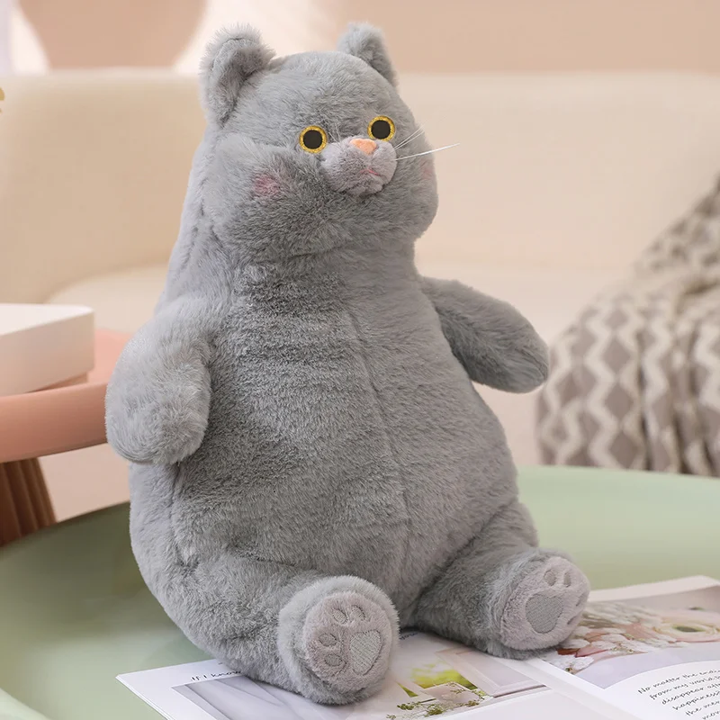 Peluche de gato de peluche para niños, peluches de felpa de 40/55/75cm, cojín para sofá, regalo de cumpleaños