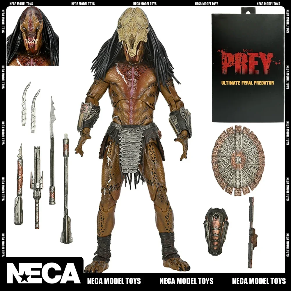 

Original NECA 51725 Predator Prey Ultimate Feral Predator 7 Inch Action Figure Collection Model Toy Christmas Gift
