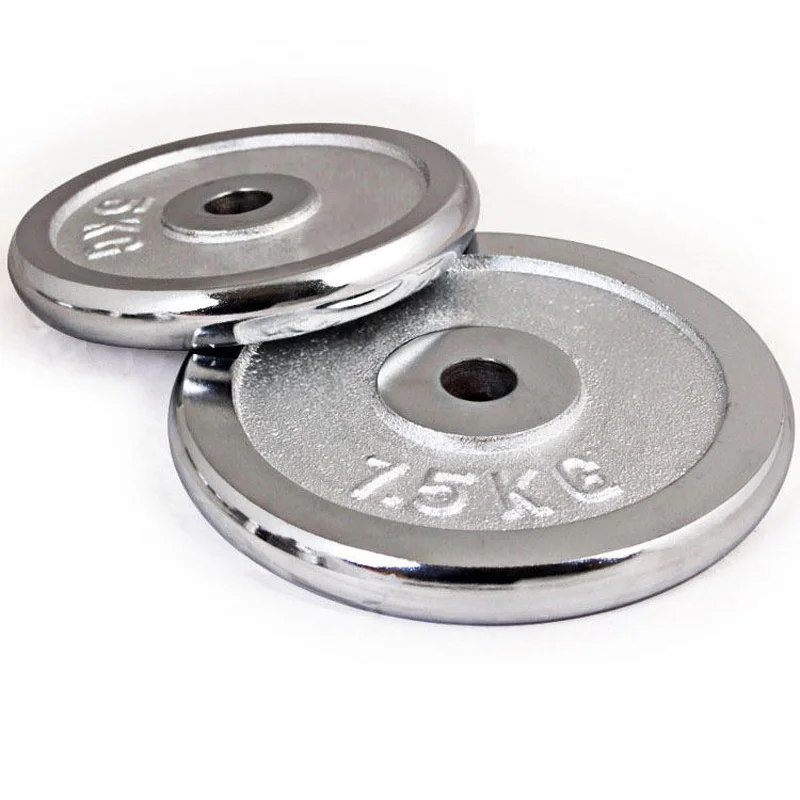 

Custom Logo Weight Lifting Plate Cast Iron Chrome Dumbbell Gym Weight Plates