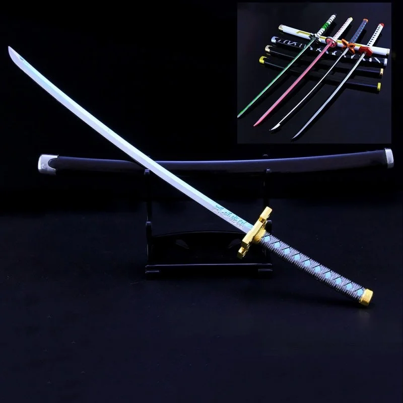 255mmKatanaSwordModelJapaneseAnimeCosplayMetalPropsAlloyAnime