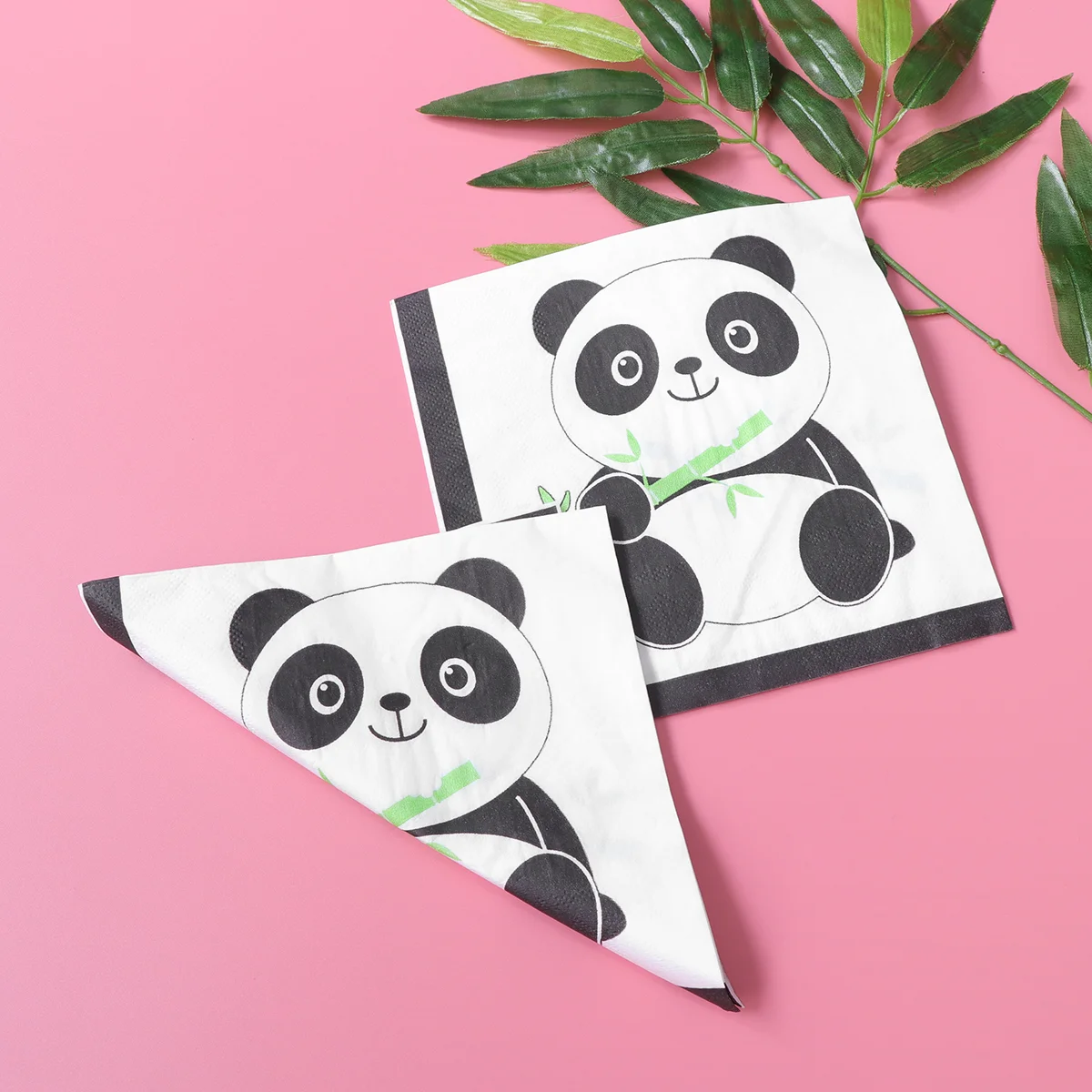40 PCS Paper Towel Facial Tissue for Party Napkins Tray Supplies Printing Cartoon Tissues