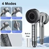 New 4 Modes Shower Head High Pressure Showerhead with Stop Button Filter Water Massage Shower Head Bathroom Accessories 1