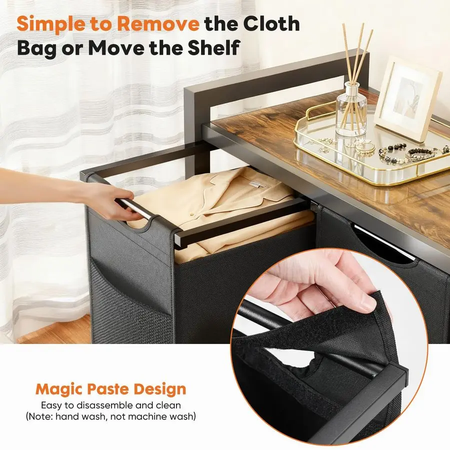 Top shelf holding laundry supplies
