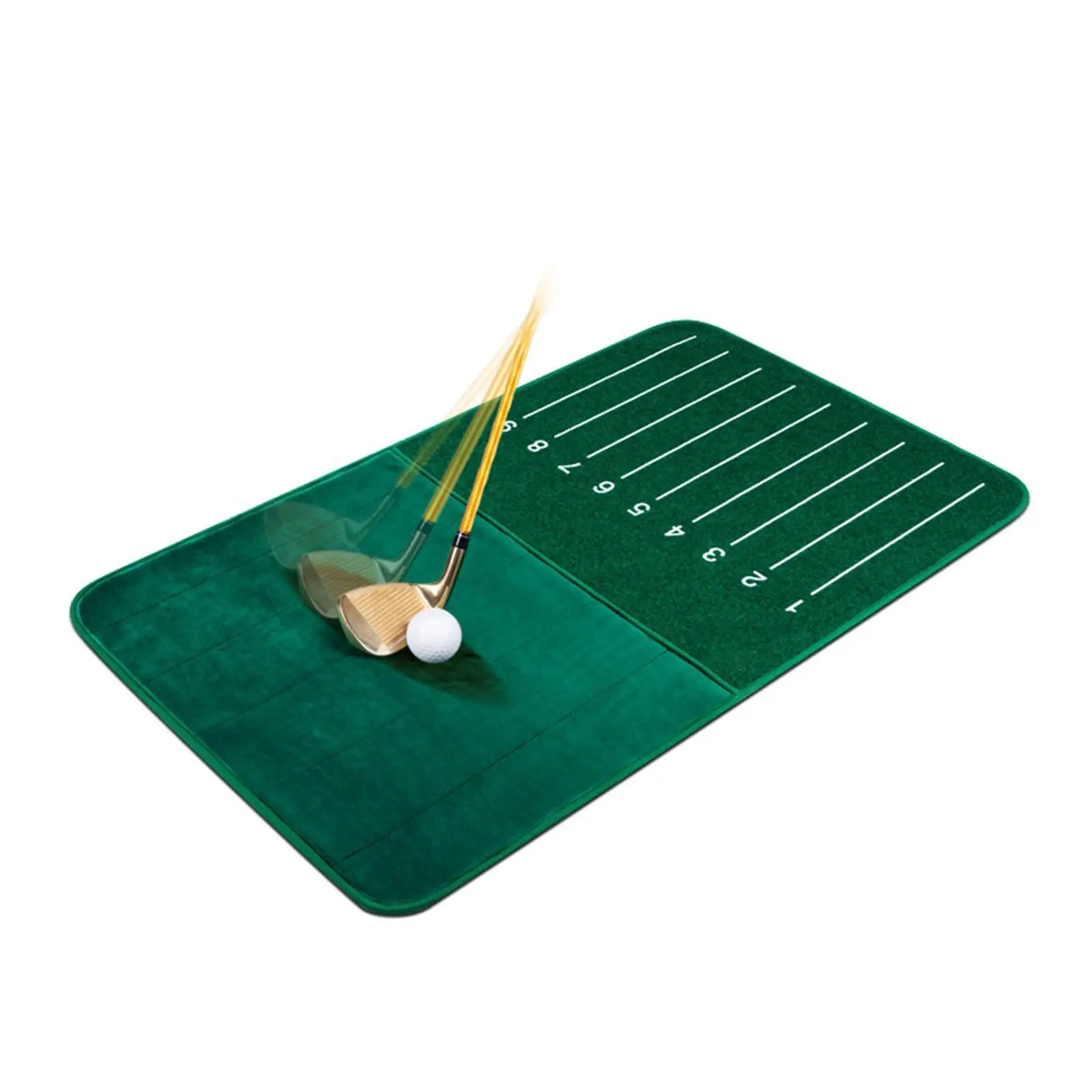 

Portable Velvet Golf Training Mat Chipping Swing Detection Batting for Indoor Outdoor