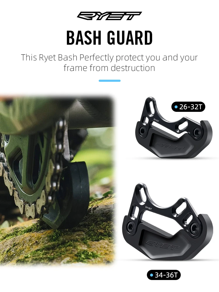 Bicycle Chain Guide RYET MTB BASH GUARD bicycle chain guide