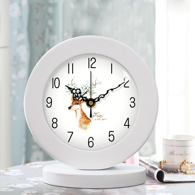 

Bedrooms Office Retro Desk ClockS Vintage Cute Creative Desk Clock Living Room Elektronik Saat Home Decoration Luxury ZY50TZ