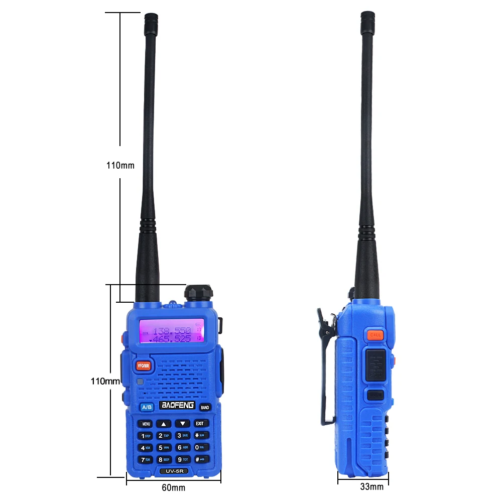 Baofeng UV-5R Dual Band Walkie Talkie VHF 136-174MHz UHF 400-520MHz 128Ch 5W FM Portable Two Way Radio with Headset 5