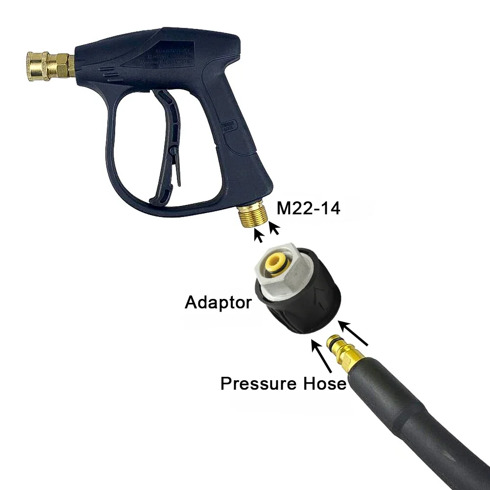 Metal connector hose connector flexible quick release adapter M22-14 high-pressure cleaning machine K series adapter 4