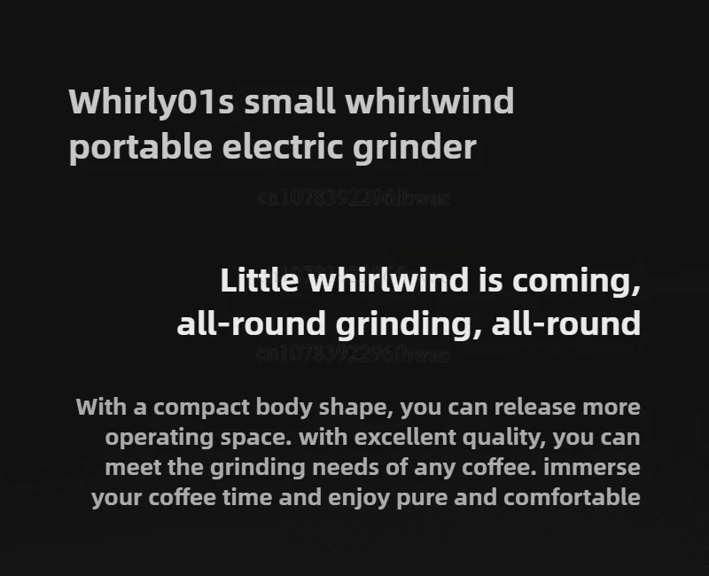 TIMEMORE Whirly 01s Portable Electric Coffee Grinder Automatic Hand-Brewed Coffee Bean Grinder for Home Use 6